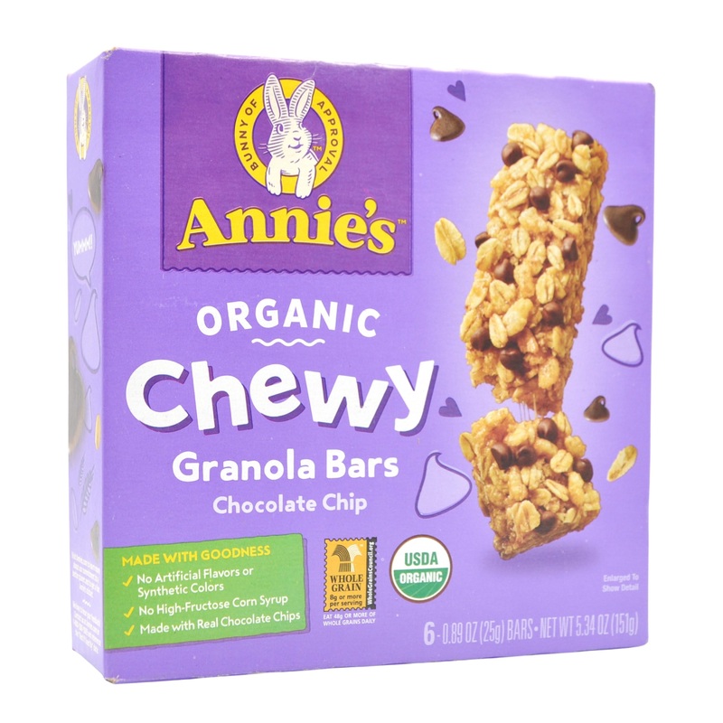 Annie’s Organic Chewy Granola Bars – Chocolate Chip (151g)
