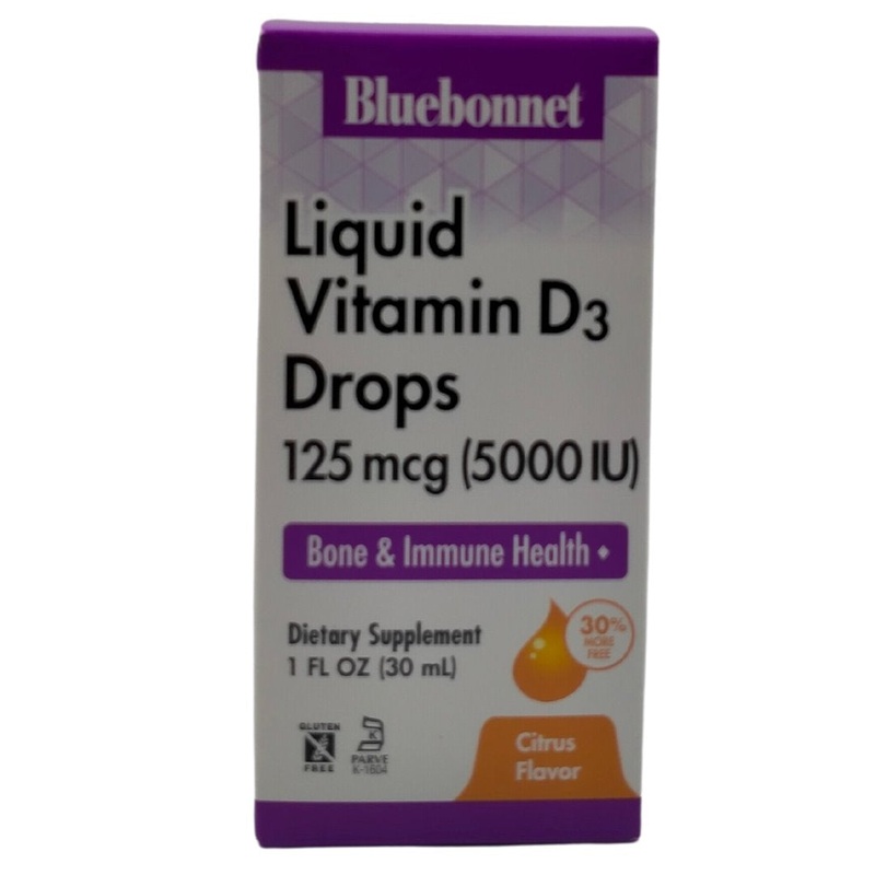 Bluebonnet Liquid Vitamin D3 Drops 5000 IU (30ml)