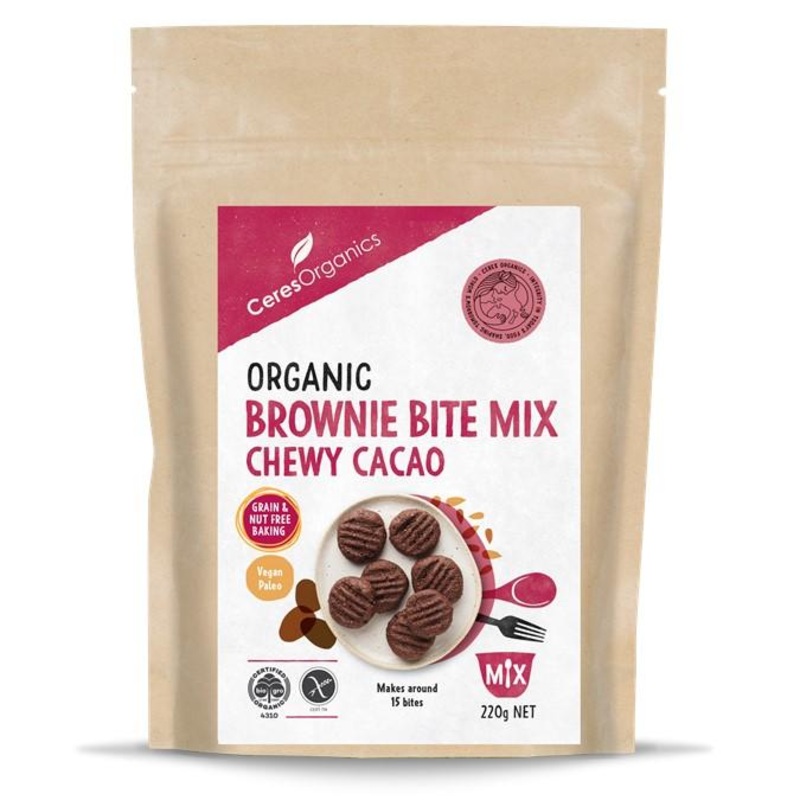 Ceres Organics Brownie Bite Mix – Chewy Cacao (220g)