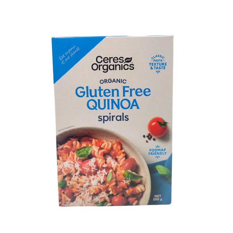 Ceres Organics Quinoa Rice Pasta – Spirals Fusilli (250g)