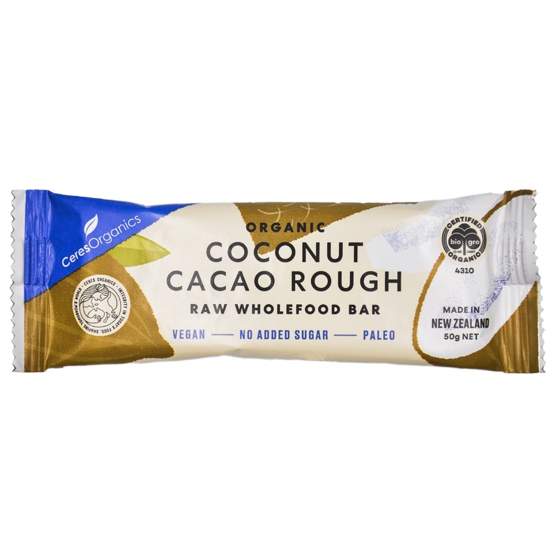 Ceres Organics Raw Wholefood Bar – Coconut Cacao Rough (50g)