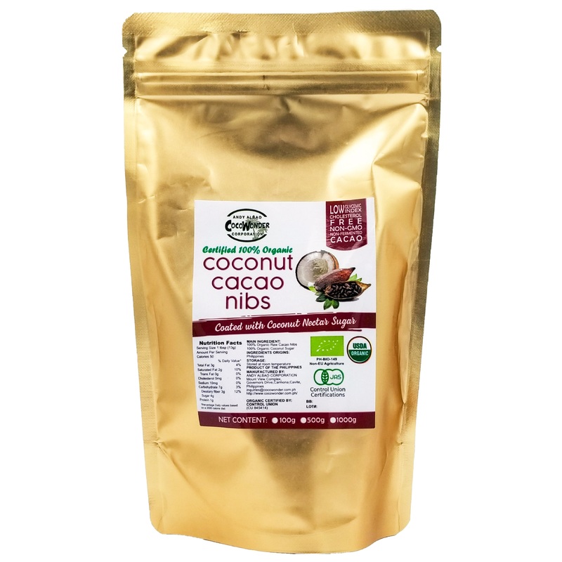 CocoWonder Organic Coconut Cacao Nibs (100g)