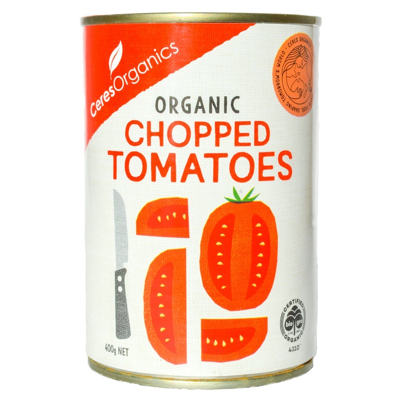 Ceres Organics Chopped Tomatoes – Canned (400g)
