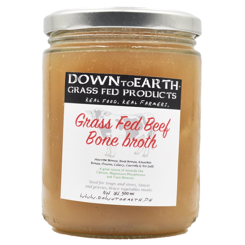 Down to Earth Grass Fed Beef Bone Broth – 24 Hour (500ml)