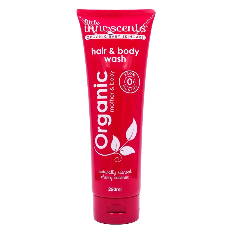Little Innoscents Organic Baby Hair & Body Wash – Cherry Coconut (250ml)