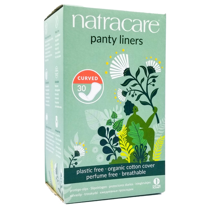 Natracare Organic Panty Liners – Curved (30 pads)