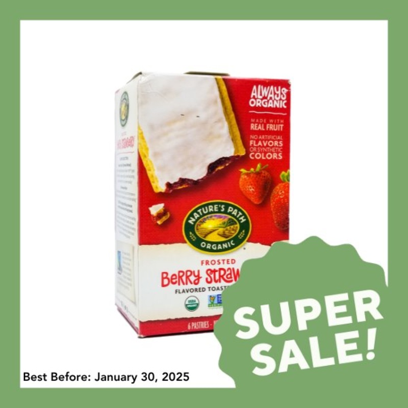 Nature’s Path Organic Toaster Pastries – Frosted Berry Strawberry (312g)