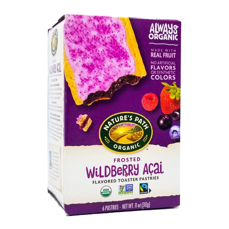 Nature’s Path Organic Toaster Pastries – Frosted Wildberry Acai (312g)