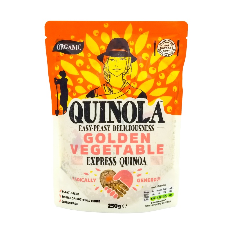 Quinola Organic Express Quinoa Golden Vegetables – Ready to Cook (250g)