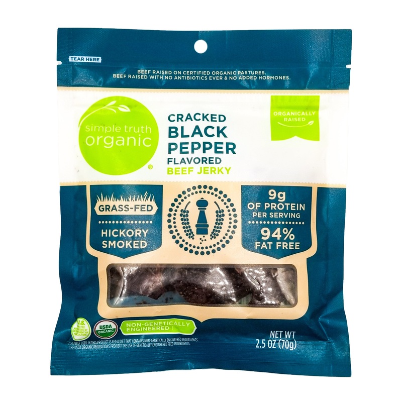 Simple Truth Organic Beef Jerky – Black Pepper (70g)