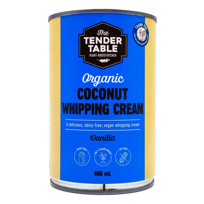 Tender Table Organic Coconut Whipping Cream – Vanilla (Canned) (400ml)