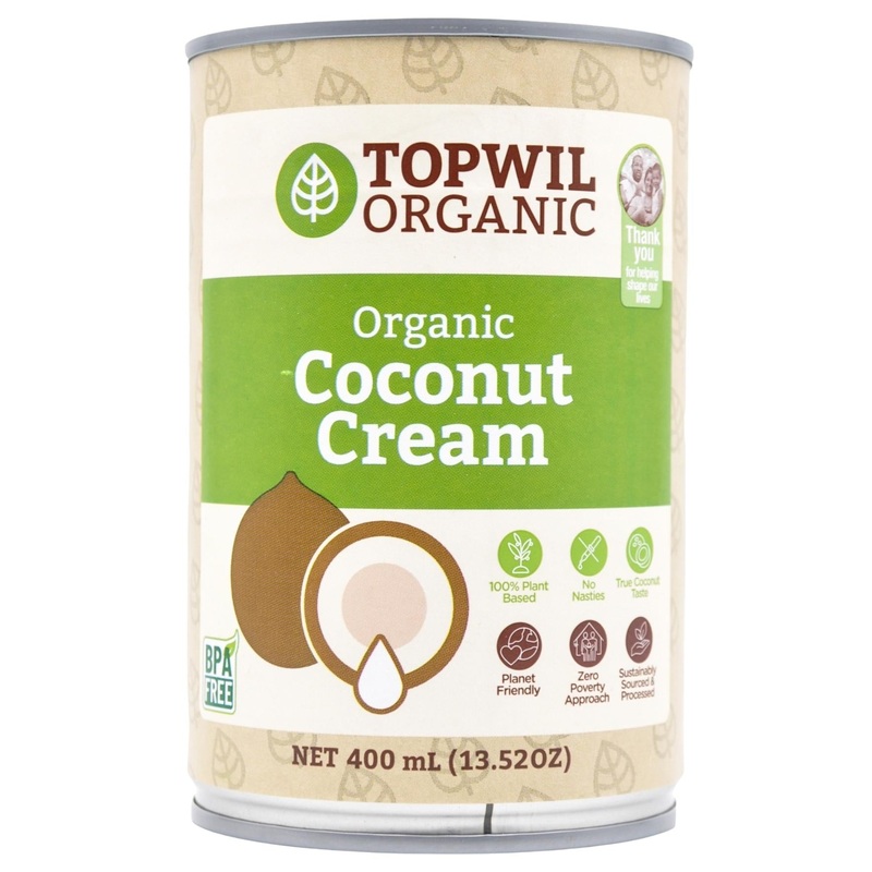 Topwil Organic Coconut Cream (Canned) (400ml)