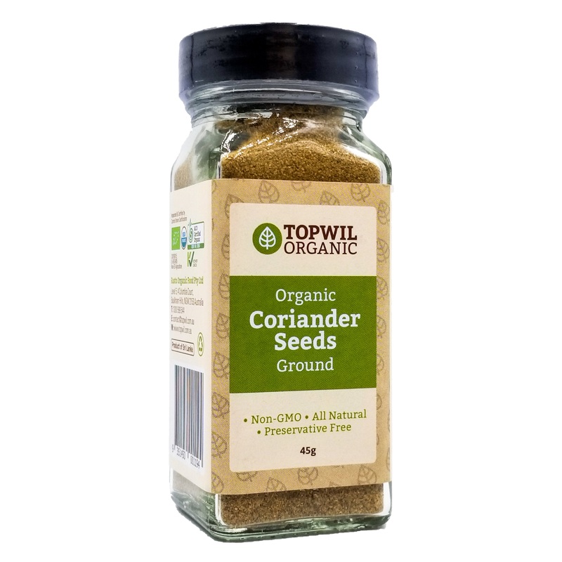 Topwil Organic Coriander Seeds Ground (45g)