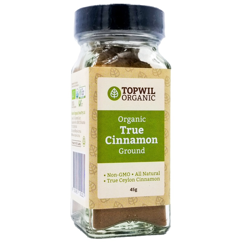 Topwil Organic True Cinnamon Ground (45g)