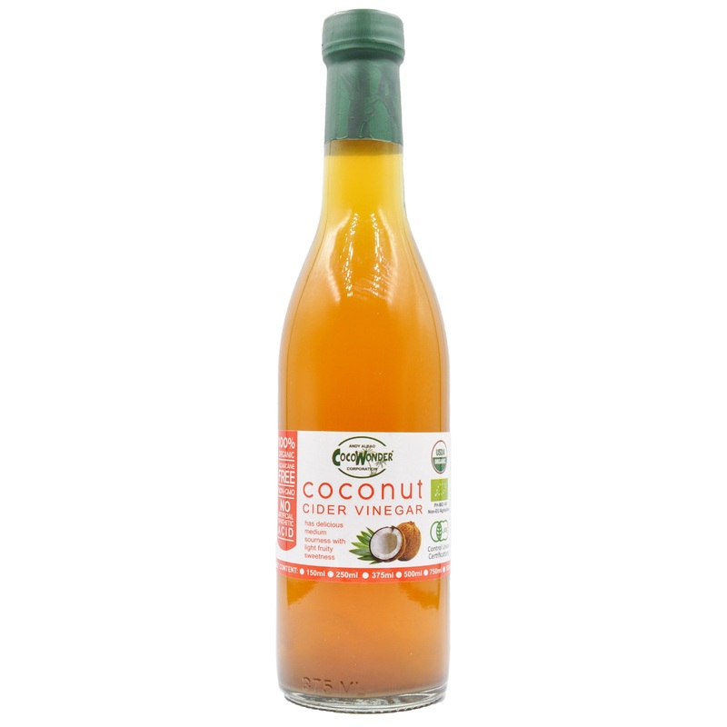 CocoWonder Organic Coconut Cider Vinegar (375ml)