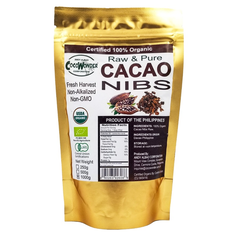 CocoWonder Organic Raw Cacao Nibs (100g)