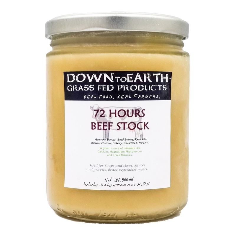 Down to Earth Grass Fed Beef Bone Broth – 72 Hour (500ml)