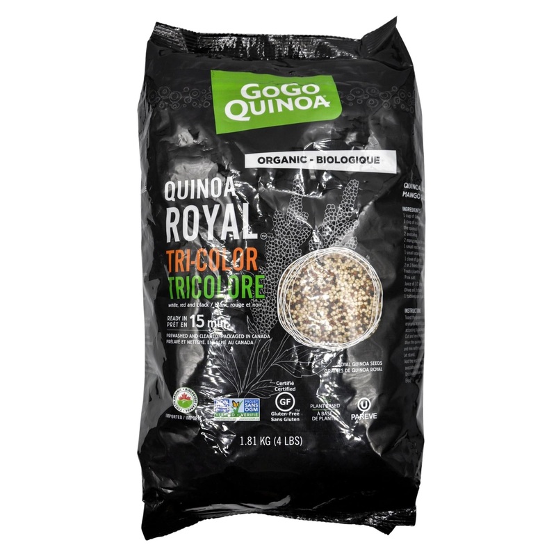 Gogo Quinoa Organic Royal Quinoa – Tri-color White, Red & Black (1.81 kg)