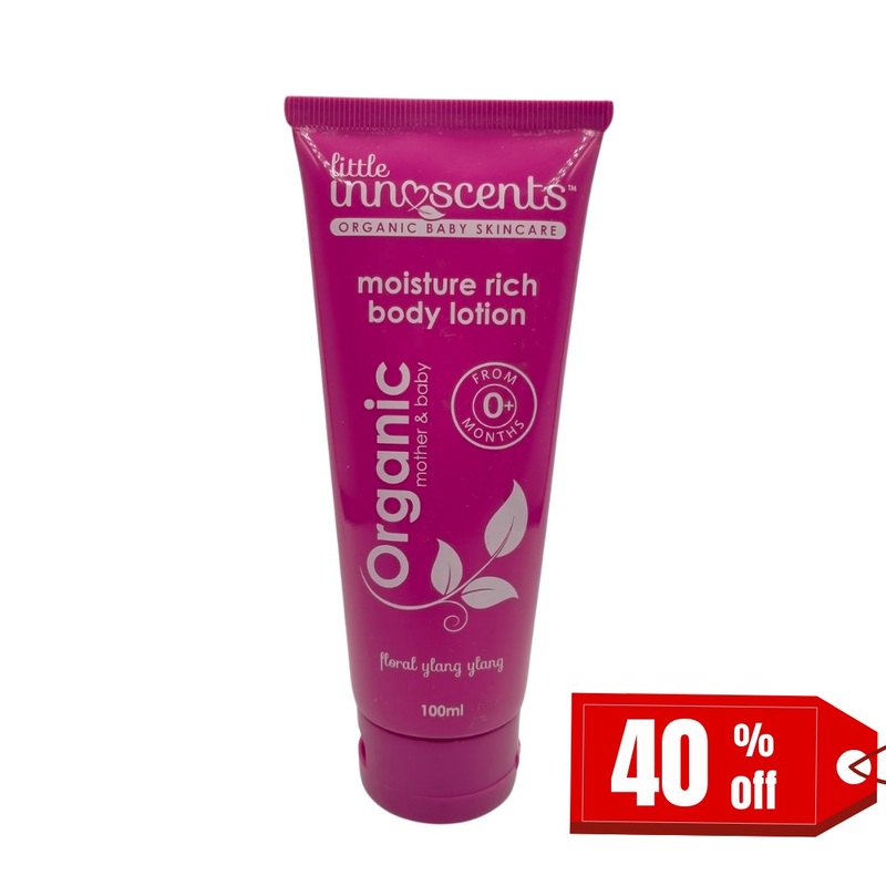 Little Innoscents Organic Baby Body Lotion – Moisture Rich Floral Ylang Ylang (100ml)