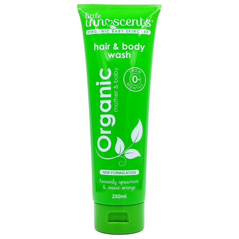Little Innoscents Organic Baby Hair & Body Wash – Heavenly Spearmint & Sweet Orange (250ml)