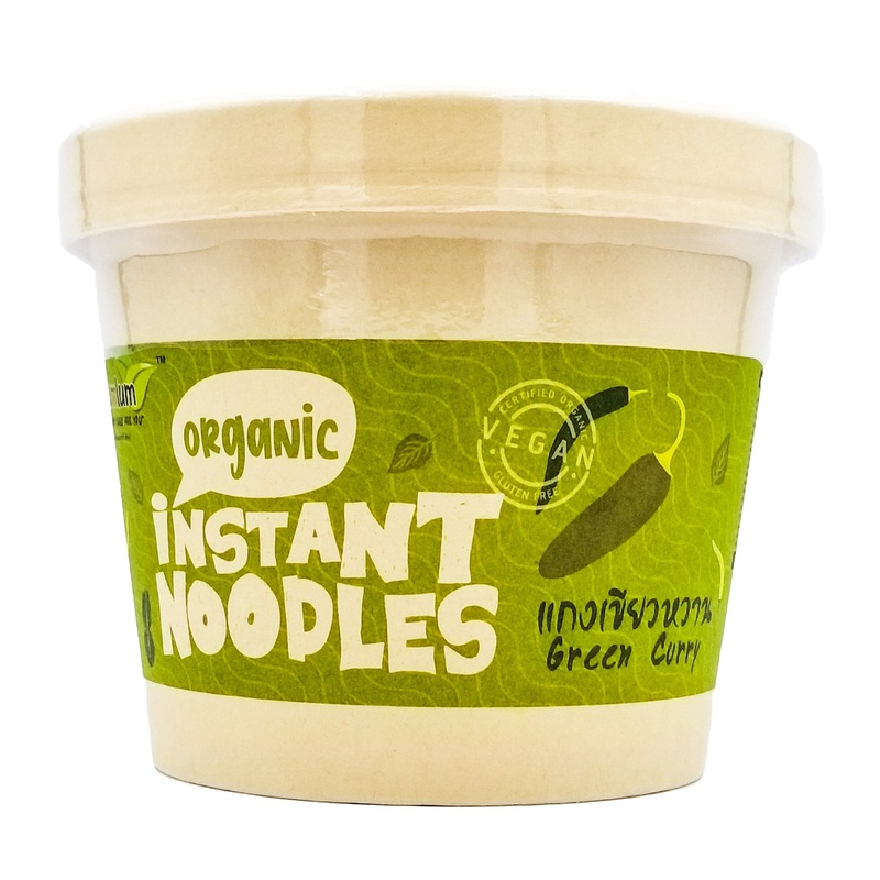Lumlum Organic Brown Rice Instant Noodles – Green Curry (70g)
