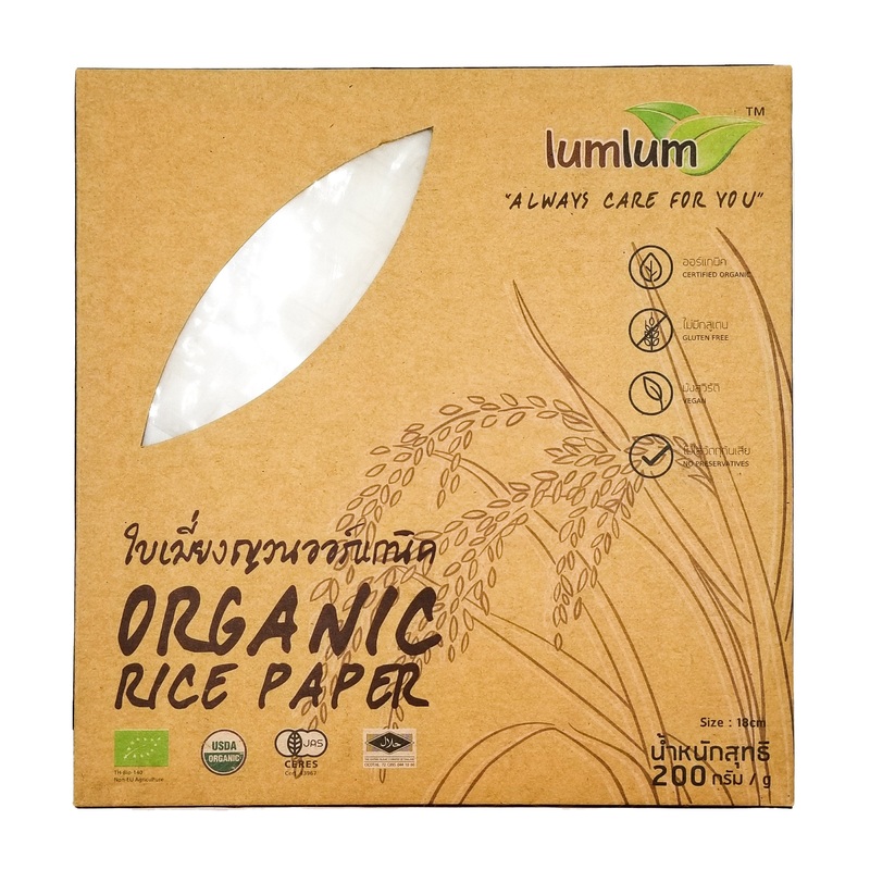 Lumlum Organic Rice Paper – 18 cm (200g)