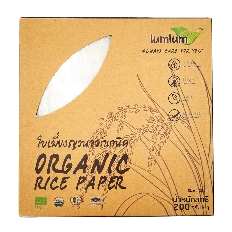 Lumlum Organic Rice Paper – 22 cm (200g)