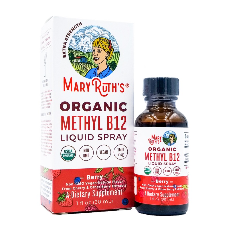 Mary Ruth’s Organic Vitamin B12 (Methyl) Liquid Spray (30ml)