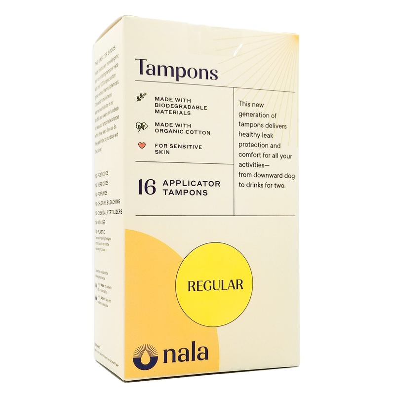 Nala Organic Biodegradable Tampons – Regular (16 tampons)