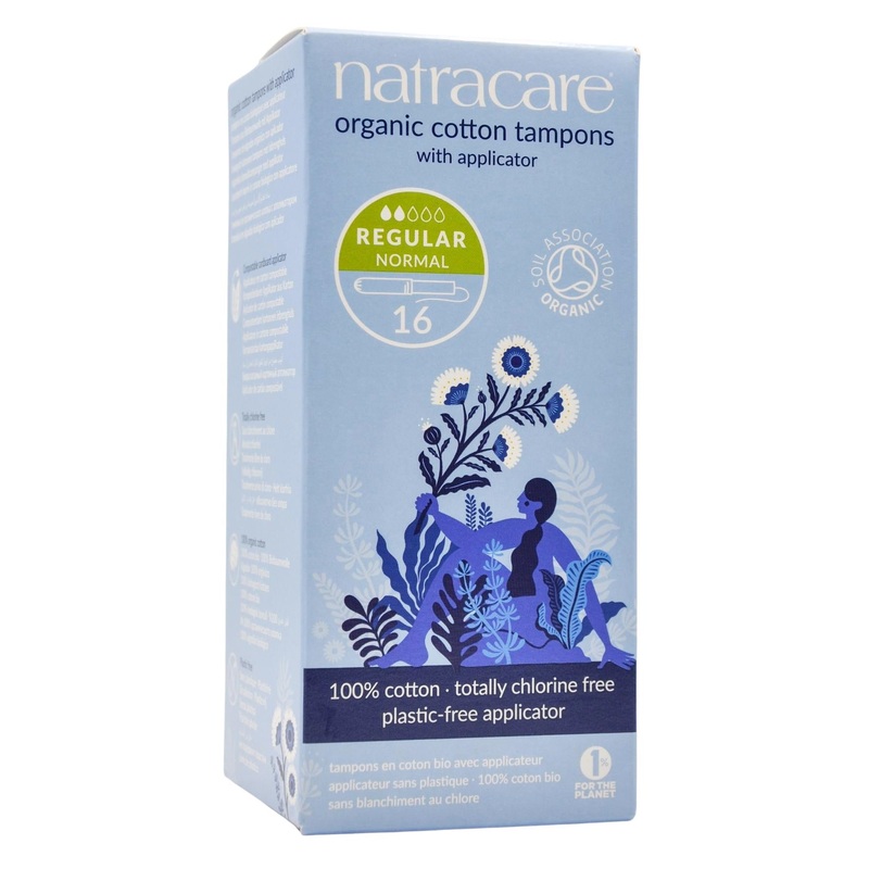 Natracare Organic Tampons – Regular with Applicator (16 pads)