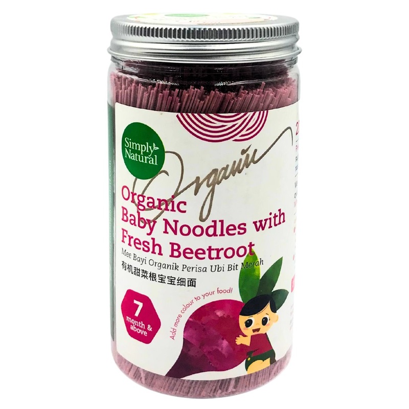 Simply Natural Organic Baby Noodles 7+ months – Beetroot (200g)