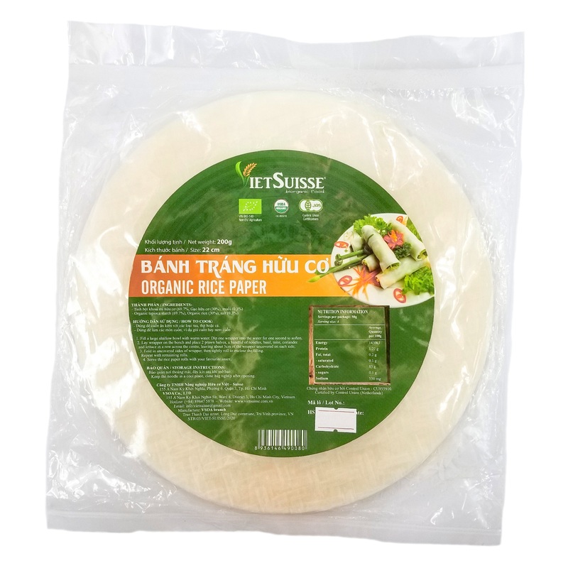 VietSuisse Organic Rice Paper – 22cm (200g)