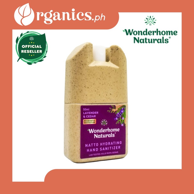 Wonderhome Naturals Natto Hydrating Hand Sanitizer – Lavender & Cedar (50ml)