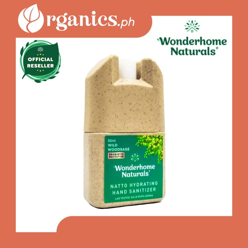Wonderhome Naturals Natto Hydrating Hand Sanitizer – Wild Woodsage (50ml)