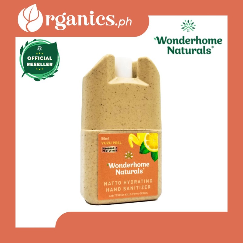 Wonderhome Naturals Natto Hydrating Hand Sanitizer – Yuzu Peel (50ml)