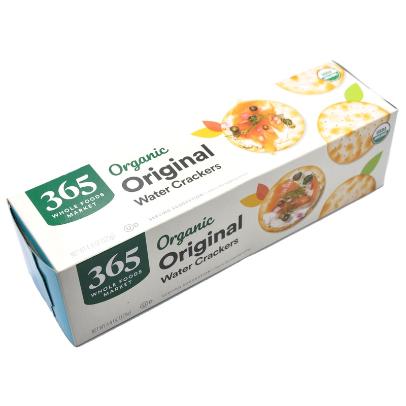 365 Organic Water Crackers – Original (125g)