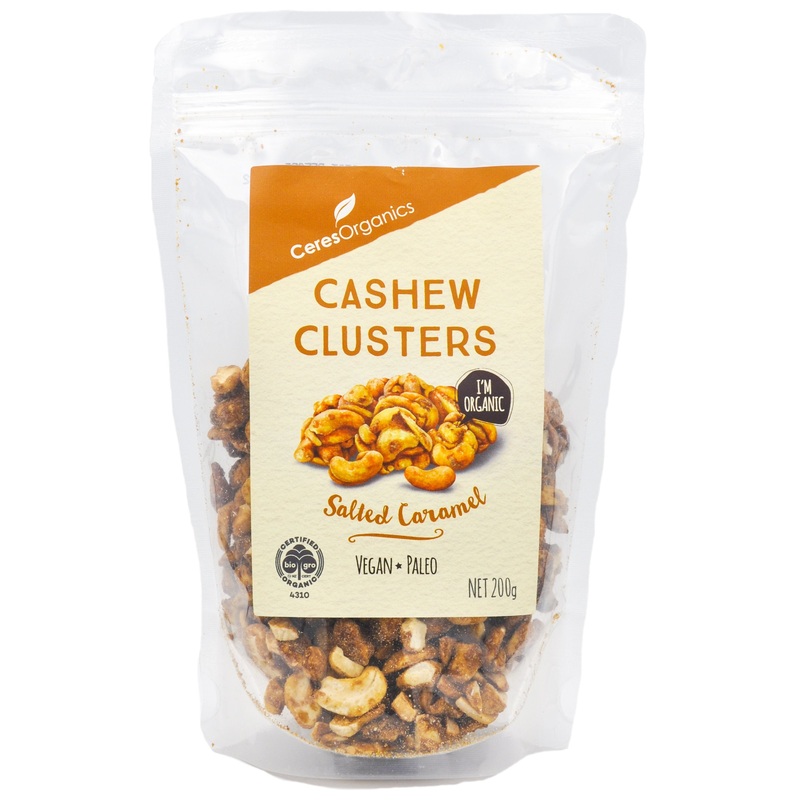 Ceres Organics Cashew Clusters – Salted Caramel (200g)