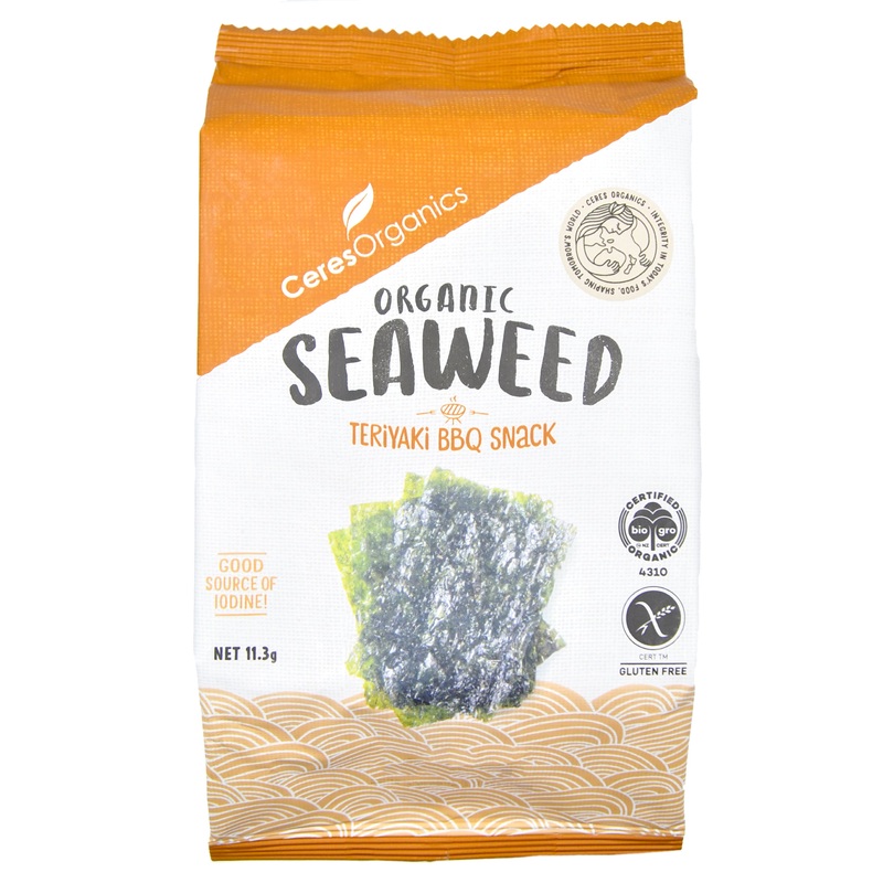 Ceres Organics Seaweed Snack Pack – Teriyaki BBQ (11.3g)