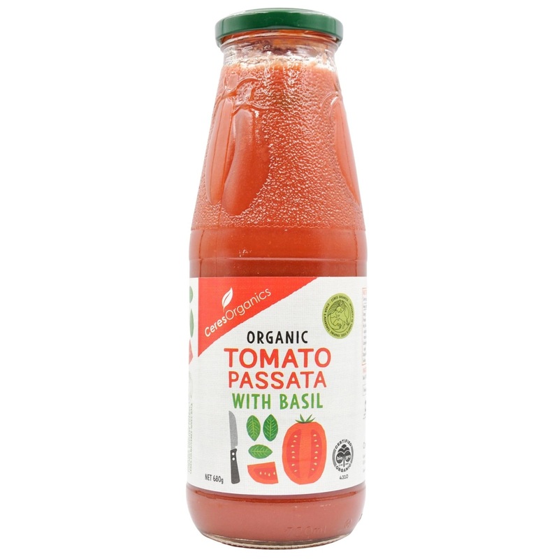 Ceres Organics Tomato Passata w/ Basil (680g)