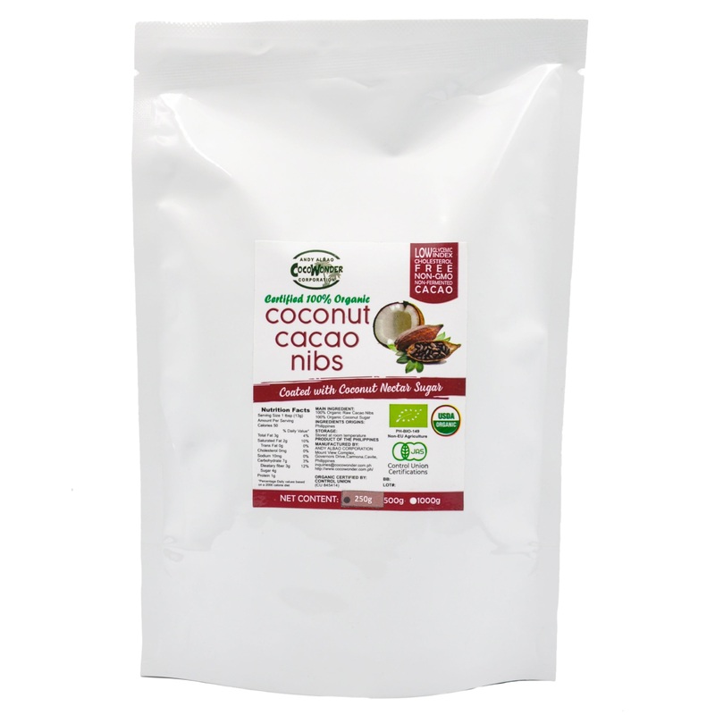 CocoWonder Organic Coconut Cacao Nibs (250g)