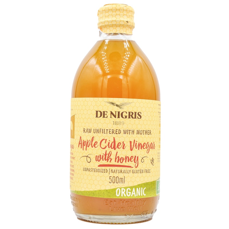 De Nigris Organic Apple Cider Vinegar – Honey (500ml)