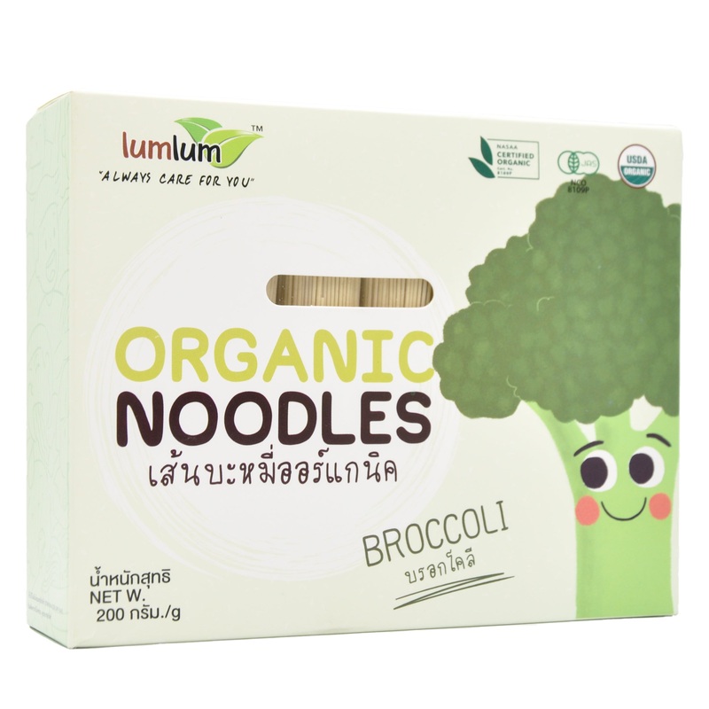 Lumlum Organic Baby Noodles 7+ months – Broccoli (200g)