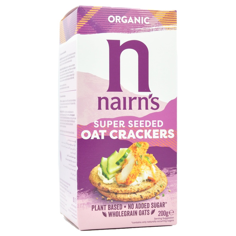 Nairn’s Organic Super Seeded Oat Crackers (200g)