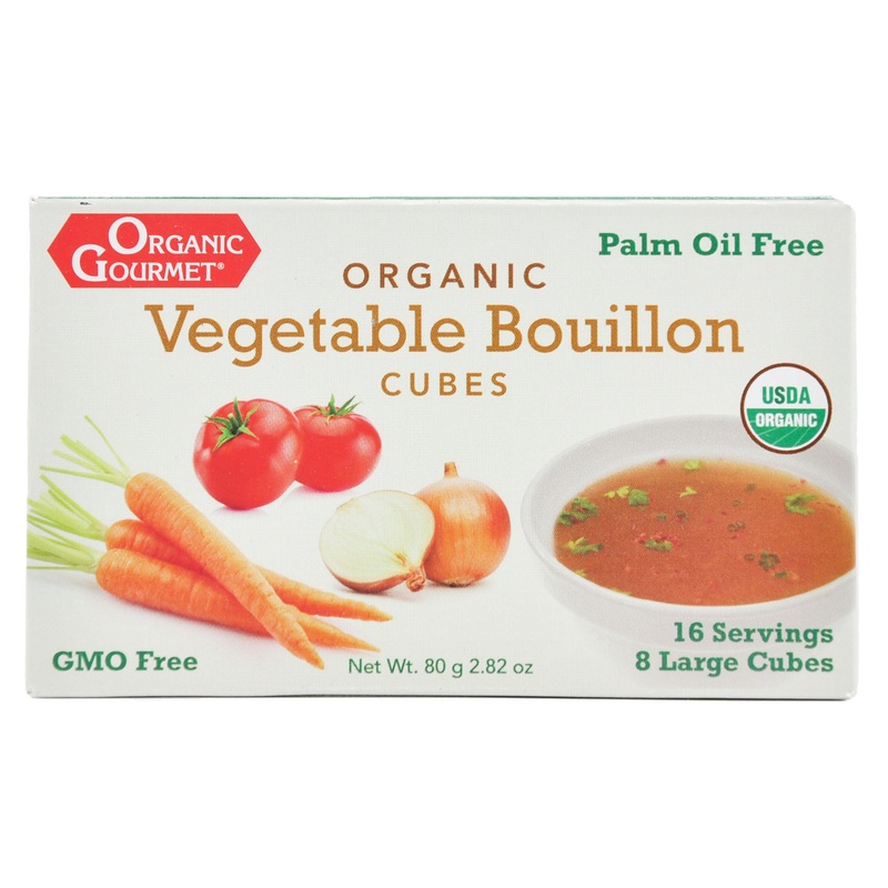Organic Gourmet Vegetable Bouillon Broth Cubes – Original (8 cubes)