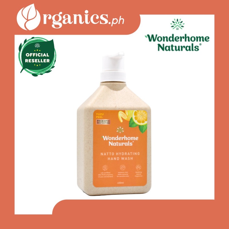 Wonderhome Naturals Natto Hydrating Hand Wash – Yuzu Peel (450ml)