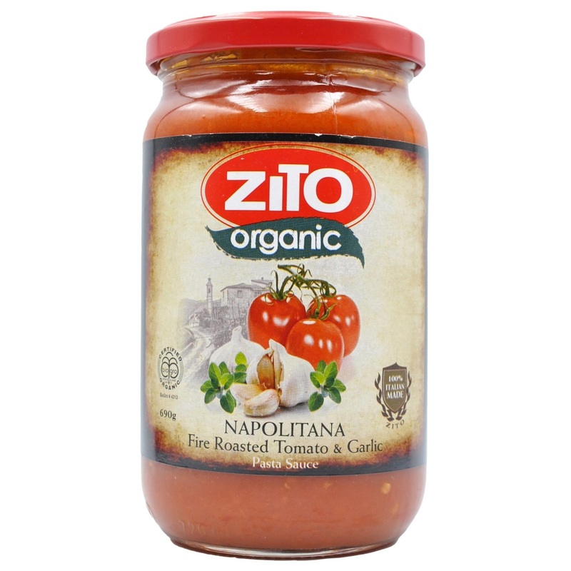 Zito Organic Pasta Sauce – Napolitana Tomato & Garlic (690g)