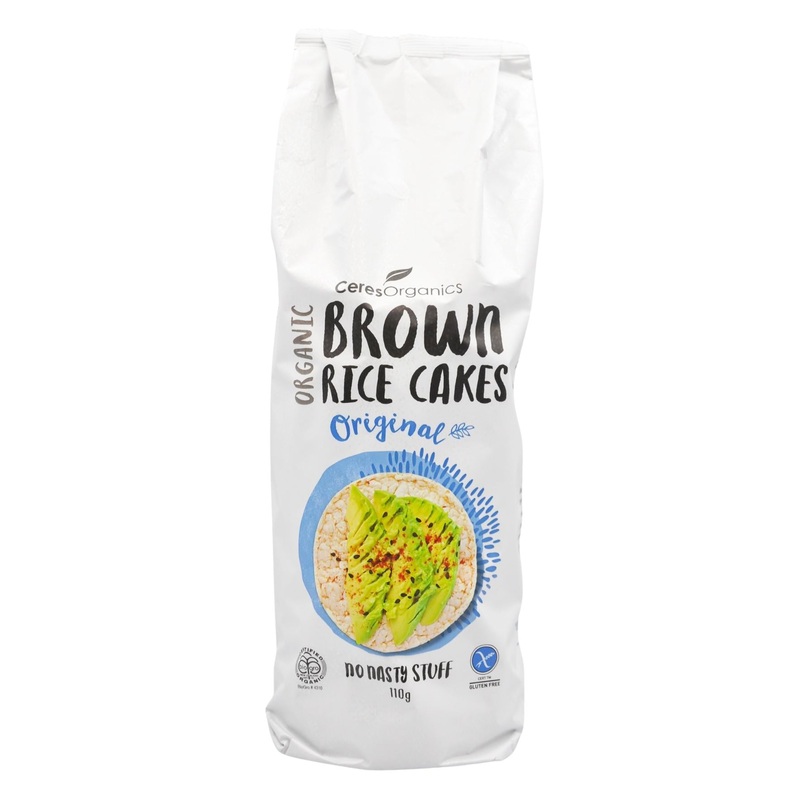 Ceres Organics Brown Rice Cakes – Original (110g)