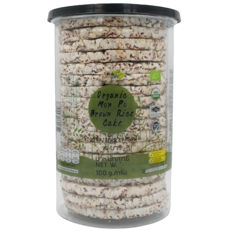 Lumlum Organic Brown Rice Cakes – Mun Pu (100g)