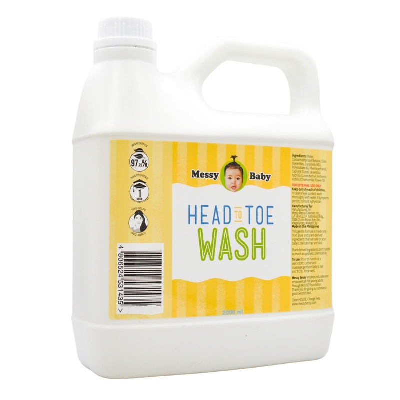 Messy Baby Natural Head To Toe Wash (2000ml)