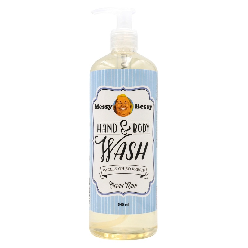 Messy Bessy Natural Hand & Body Wash – Ocean Rain (540ml)